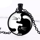 Yin Yang Cat Necklace