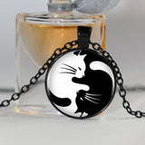 Yin Yang Cat Necklace