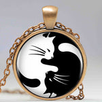 Yin Yang Cat Necklace