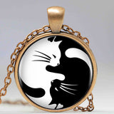 Yin Yang Cat Necklace