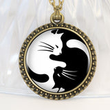 Yin Yang Cat Necklace