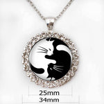 Yin Yang Cat Necklace
