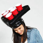 Inflatable Ping Pong Cup Holder Hats Game